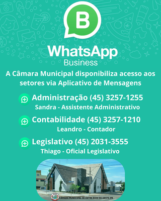 WhatsApp Câmara Municipal